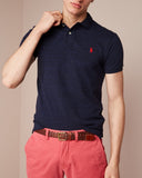 Slim fit polo van piqué